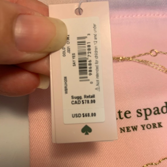 Kate ♠️ Spade ♠️ “Love” Gold Necklace - Picture 6 of 6